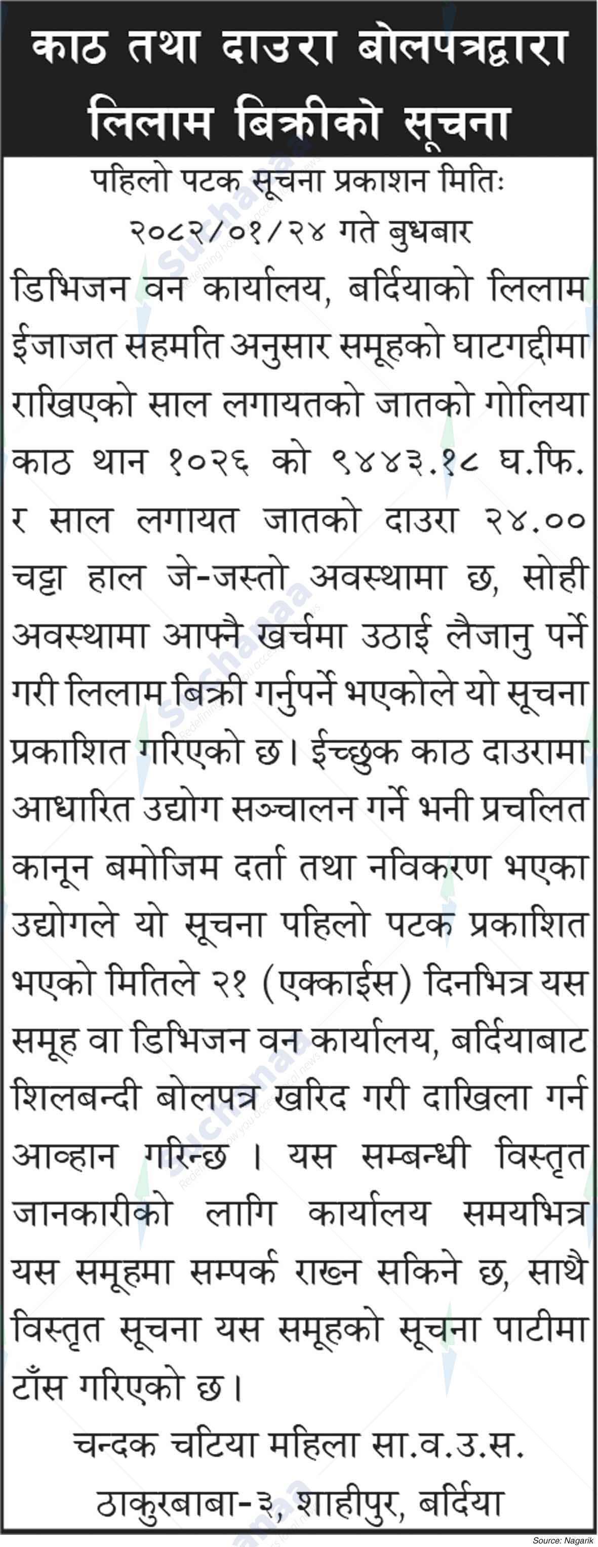 Chandak Chatya Mahila Saa.Wa.Wo.Sa.