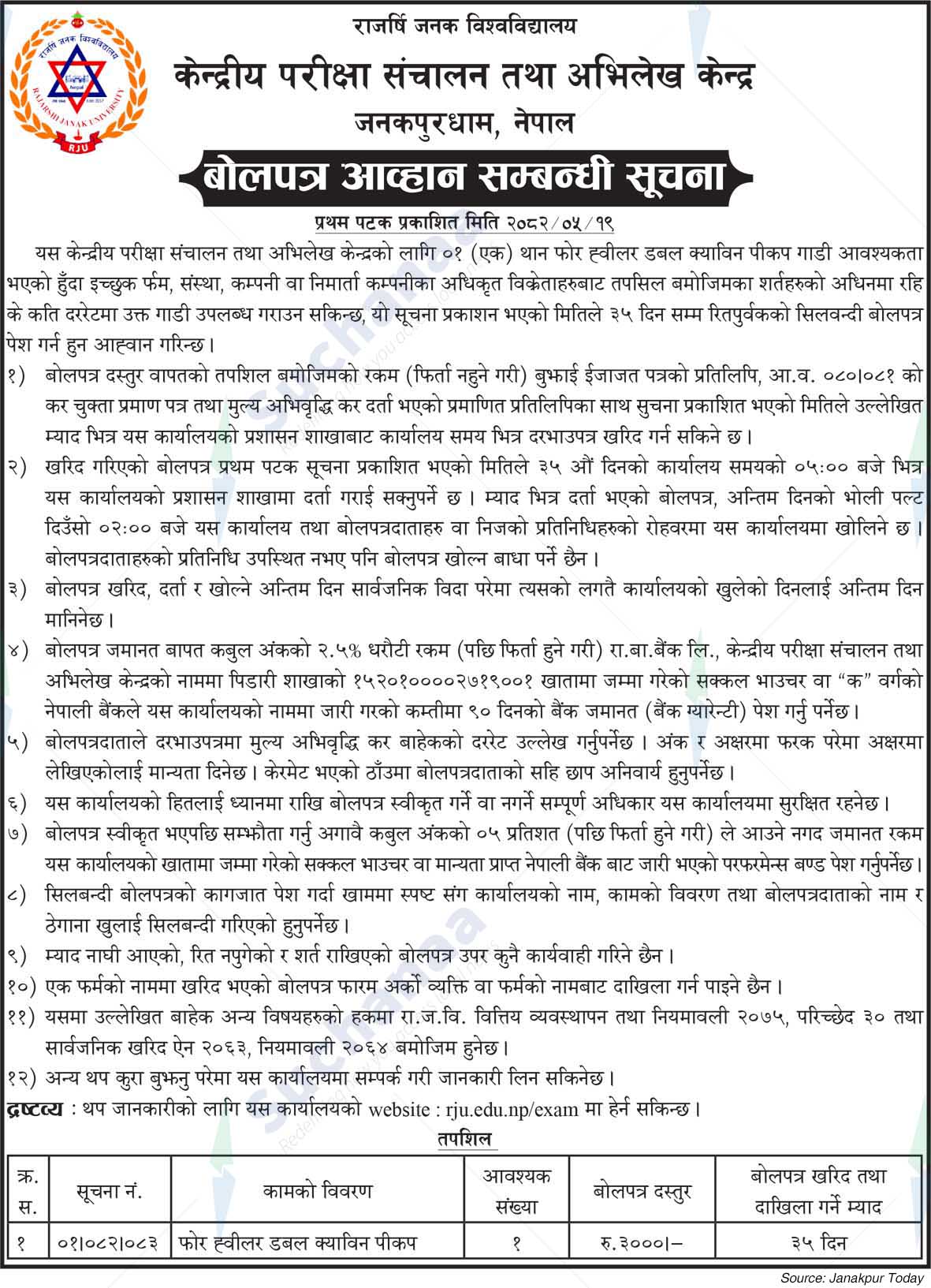 Rajarishi Janak University