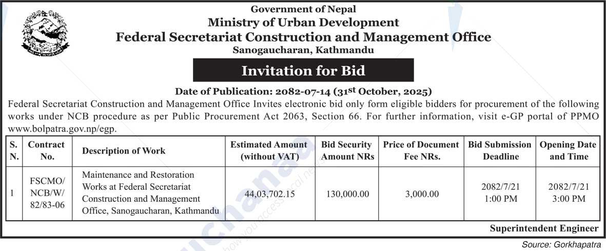 Federal Secretariat Construction and Management Office