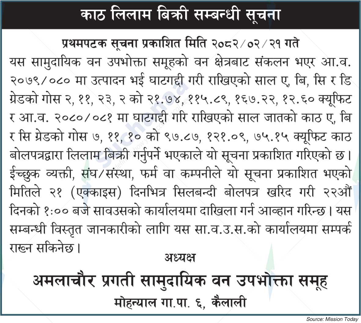 Amlachaur Pragati Saa.Wa.Wo.Sa