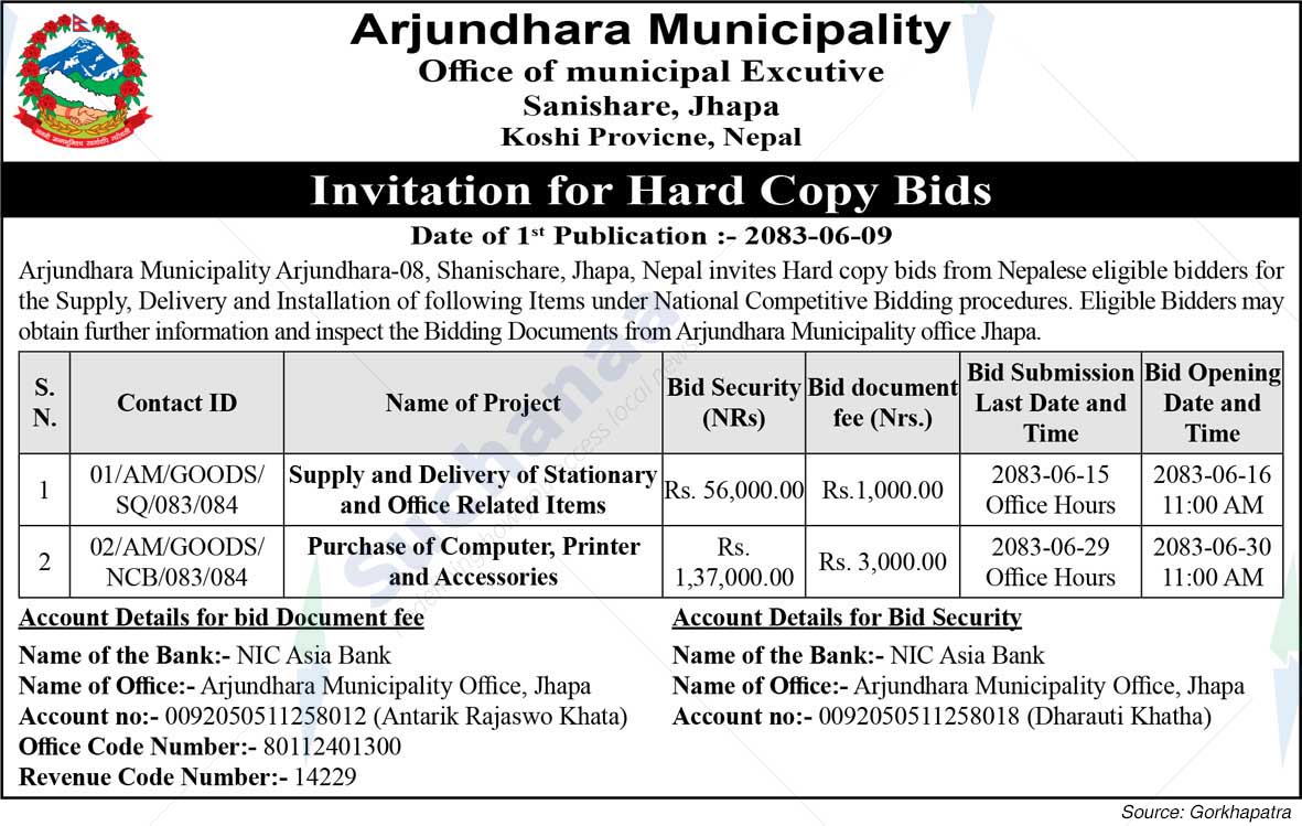 Arjundhara Municipality