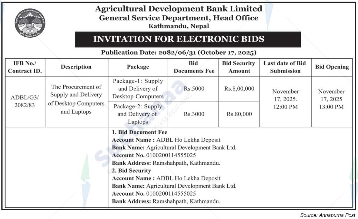 Agricultural Development Bank Limited