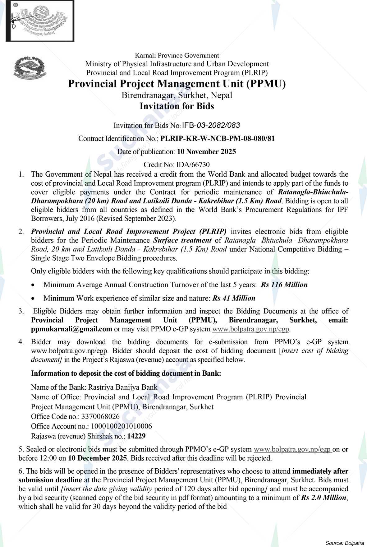 Provincial Project Management Unit (PPMU)
