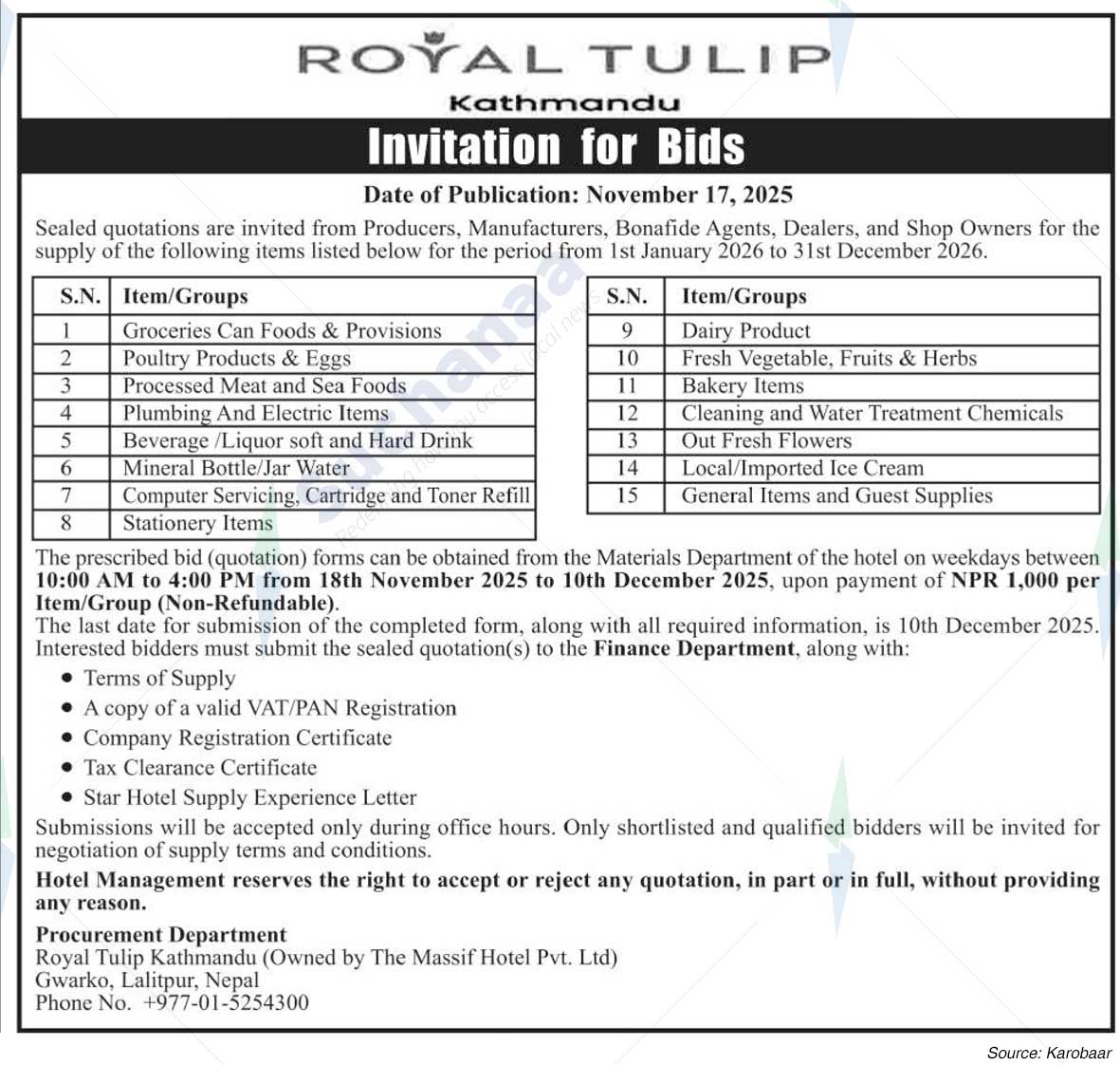 Royal Tulip Kathmandu