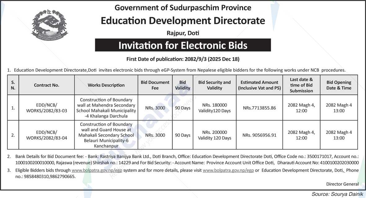 Education Development Directorate, Doti