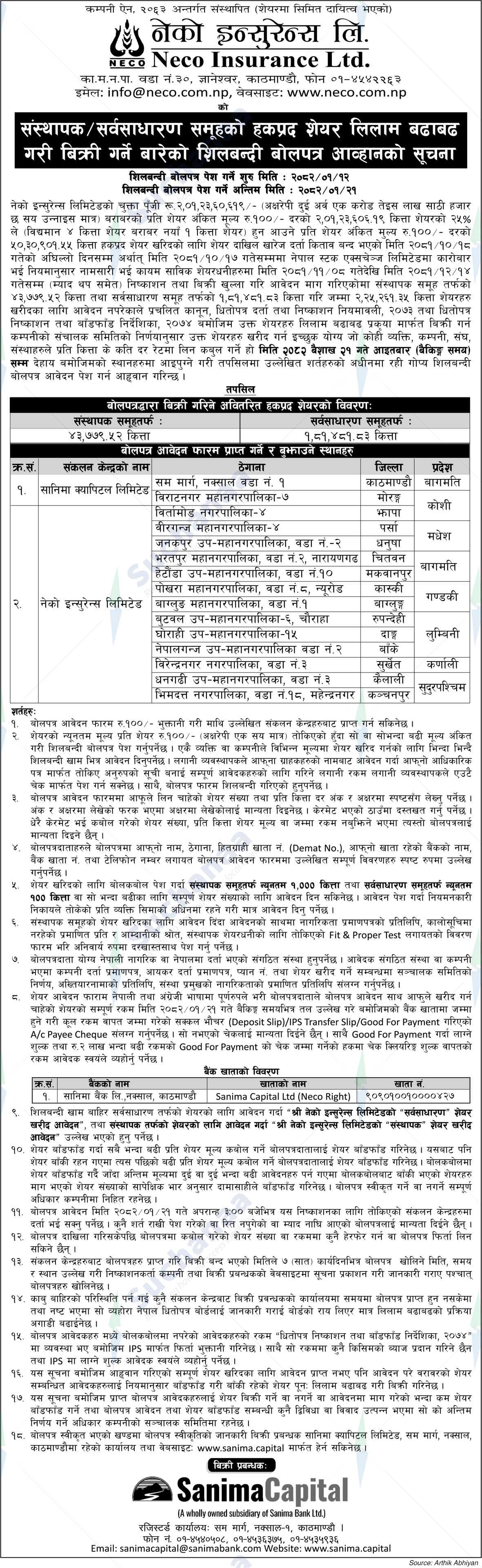 Neco Insurance Ltd.