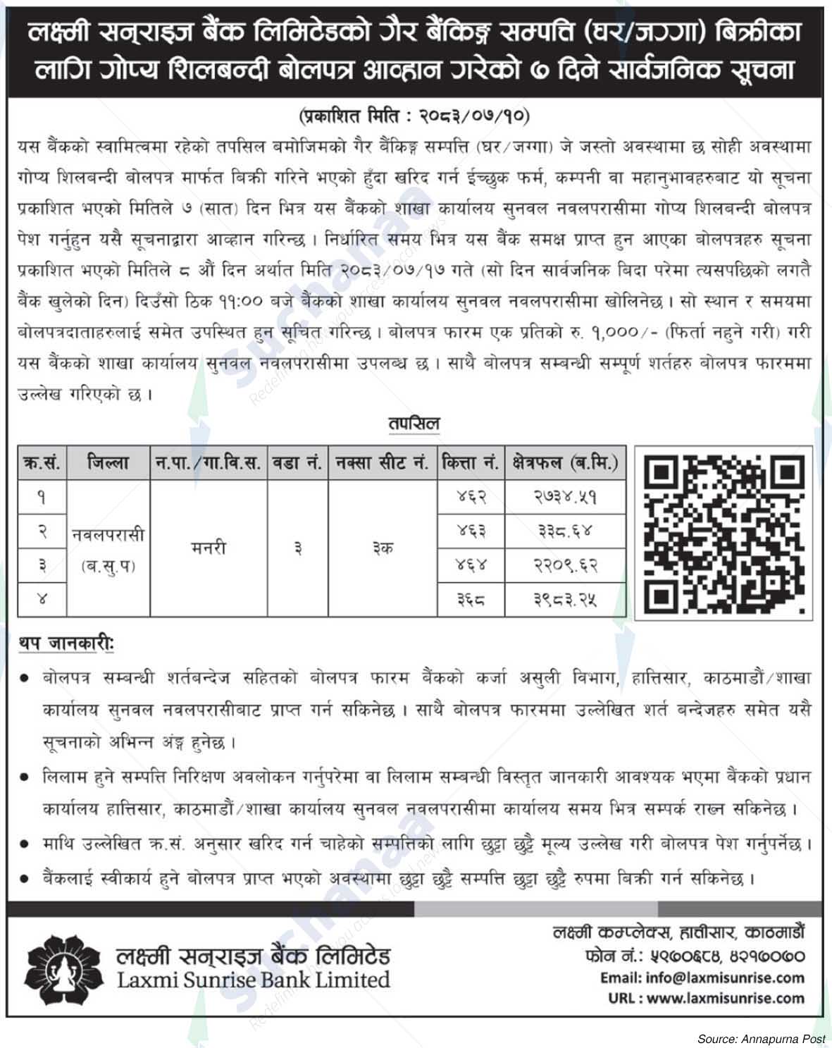 Laxmi Sunrise Bank Limited