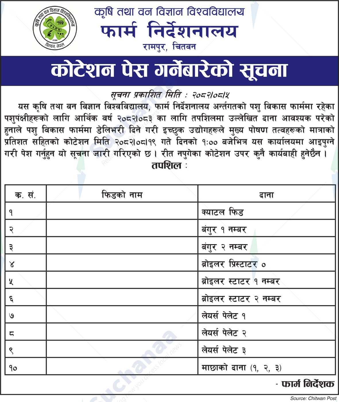 Agriculture and Forestry University
