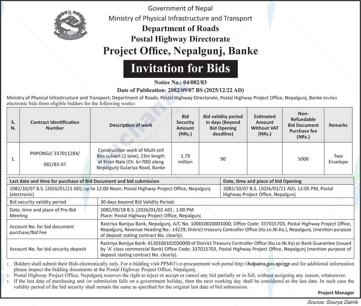 Project Office, Nepalgunj, Banke