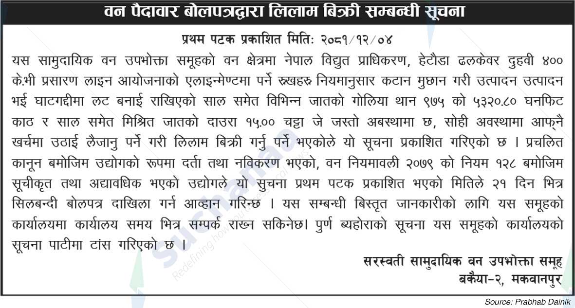 Saraswati Samudayik Ban Upavokata Samuha