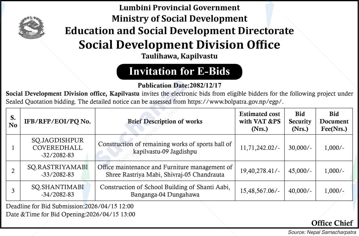 Social Development Division Office,  Kapilvastu