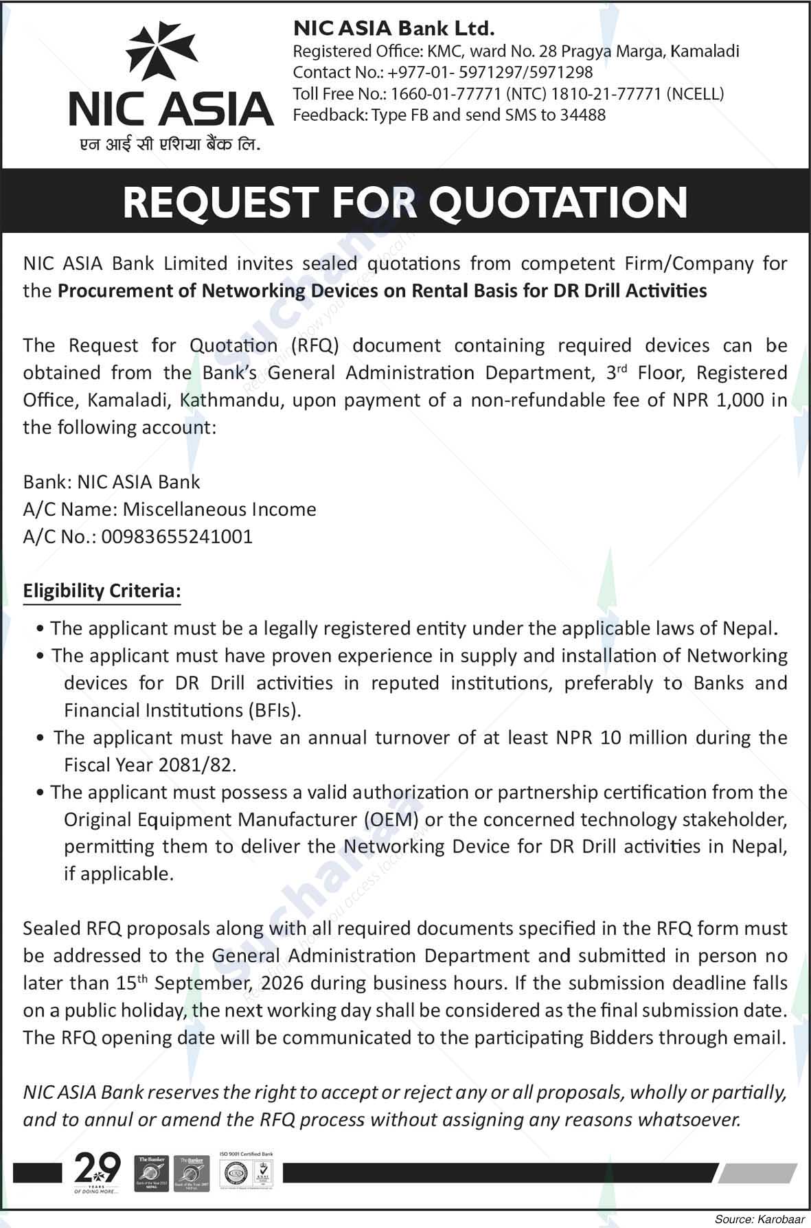 NIC Asia Bank Limited