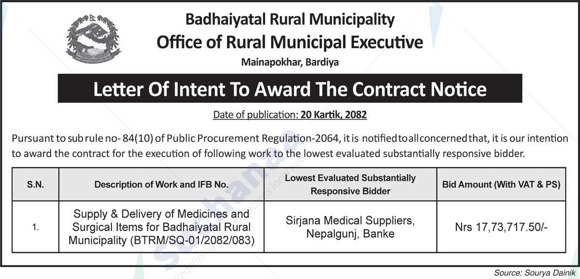 Badhaiyatal Rural Municipality