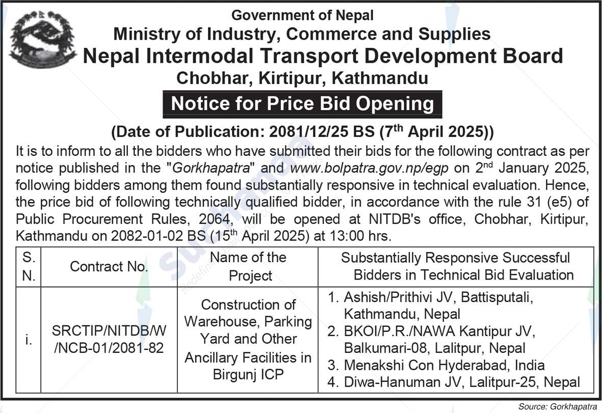 Nepal Intermodal Transport Development Board