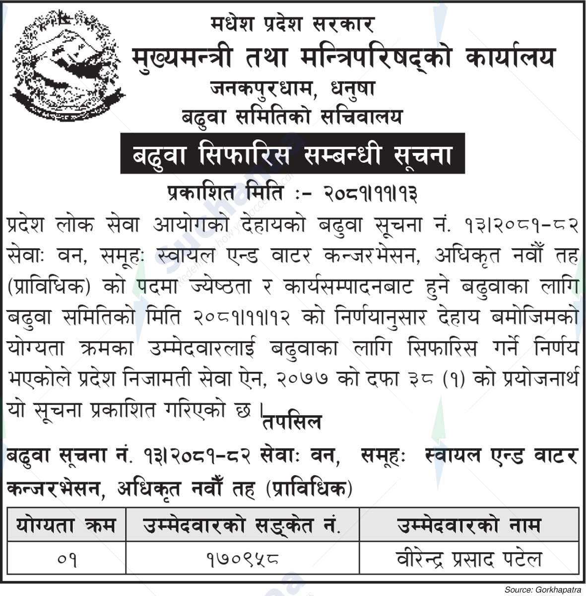 Office of the Chief Minister and Council of Ministers
