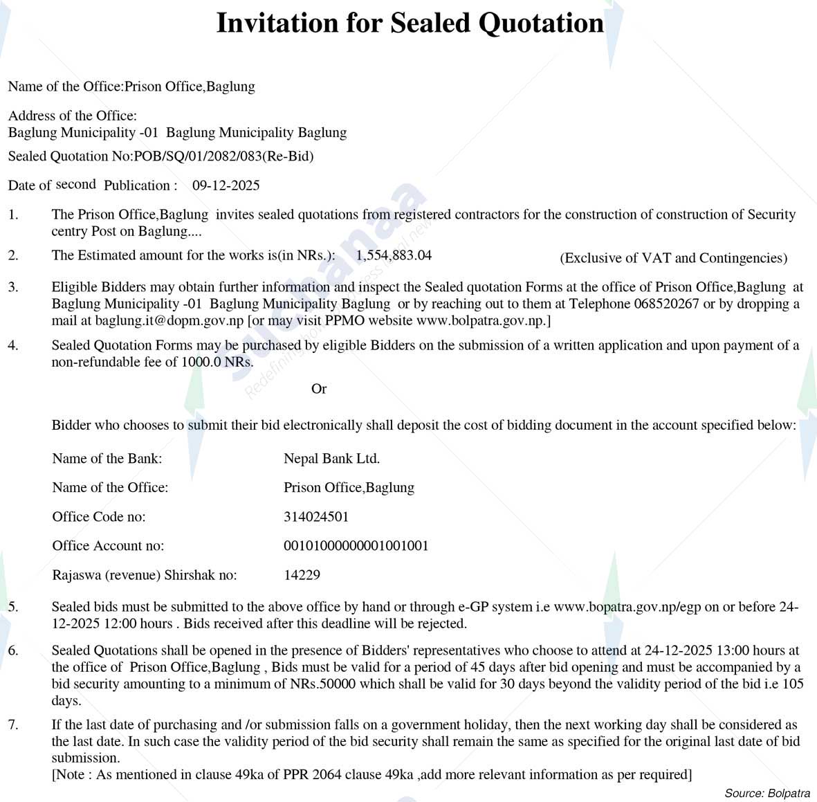 Prison Office, Baglung