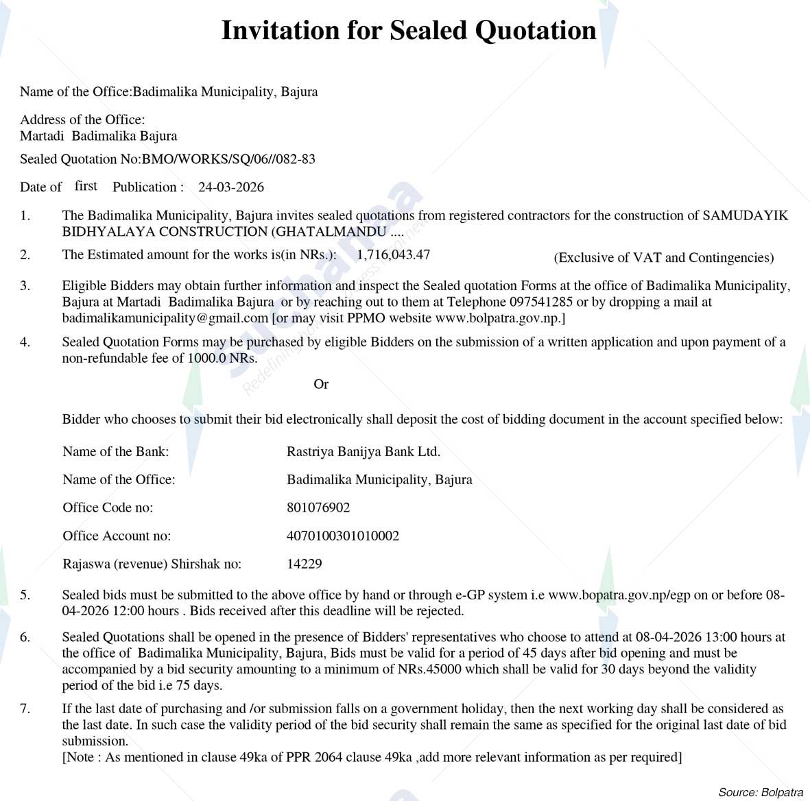 Badimalika Municipality