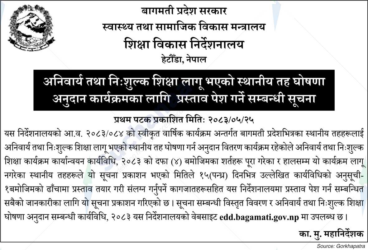 Directorate of Education Development