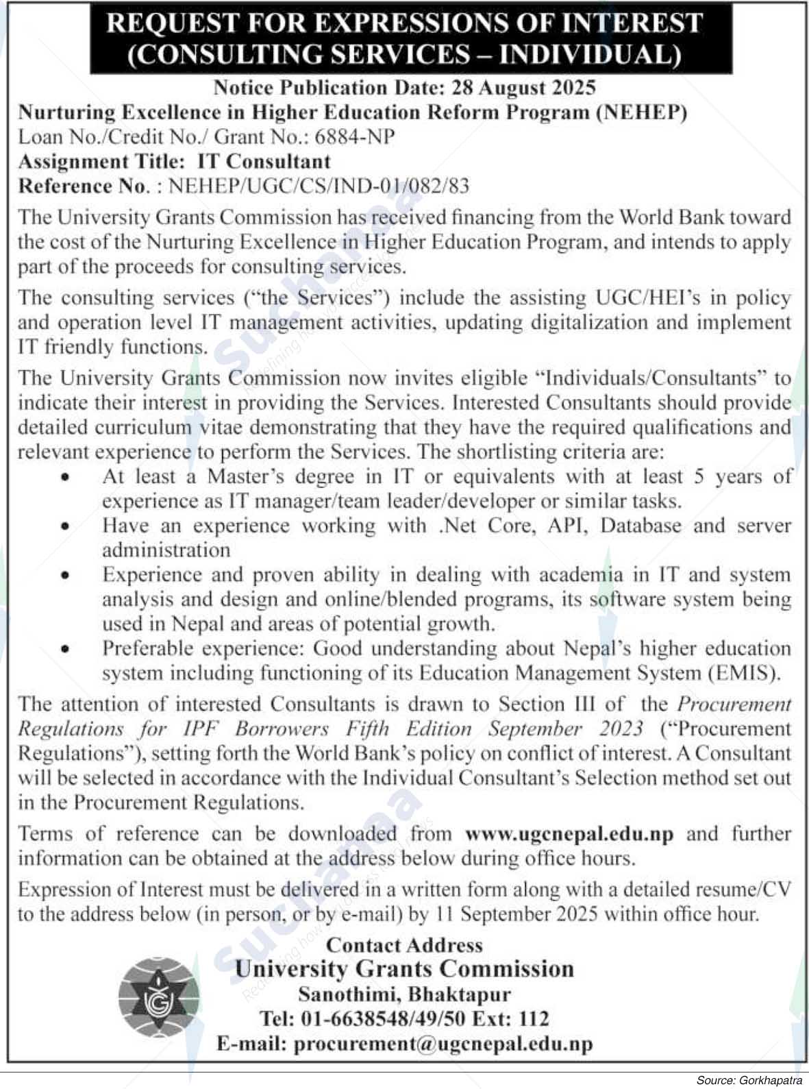University Grants Commission