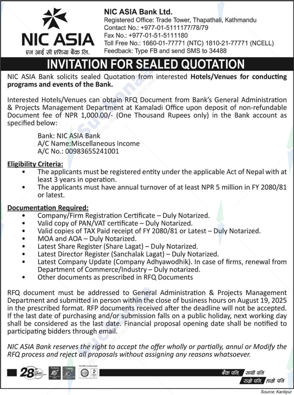 NIC Asia Bank Limited