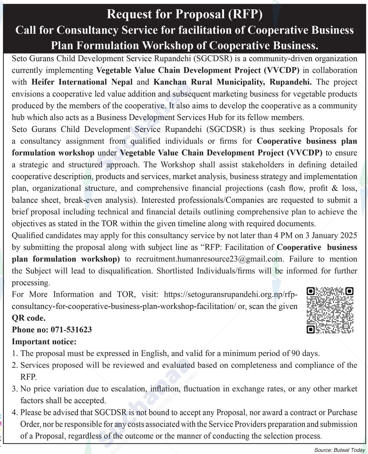 Seto Gurans Child Development Service, Rupandehi