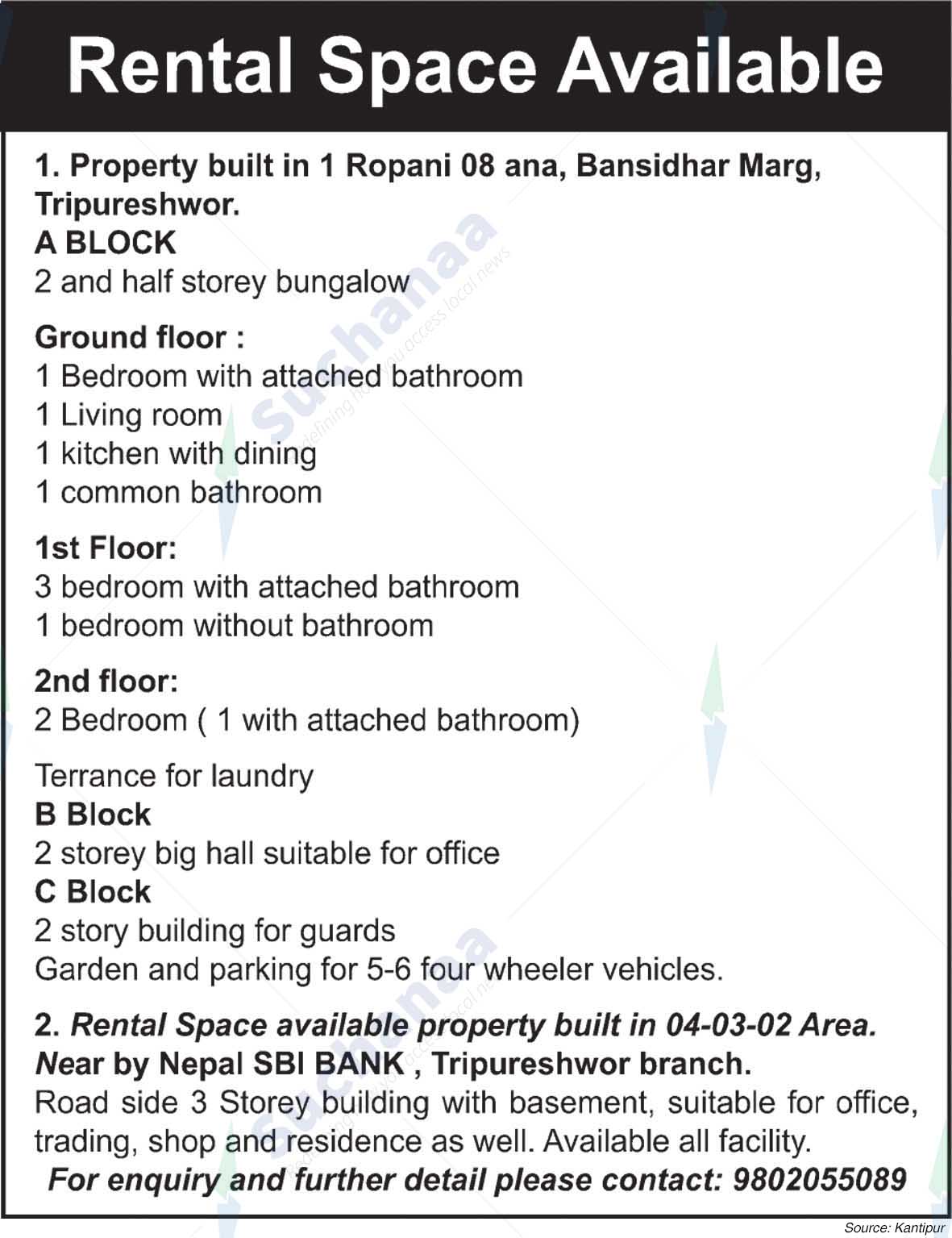 Tripureshwor Property Listing