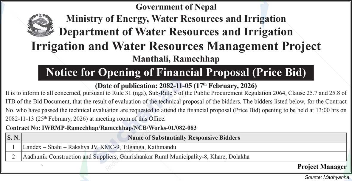 Irrigation and Water Resources Management Project, Ramechhap