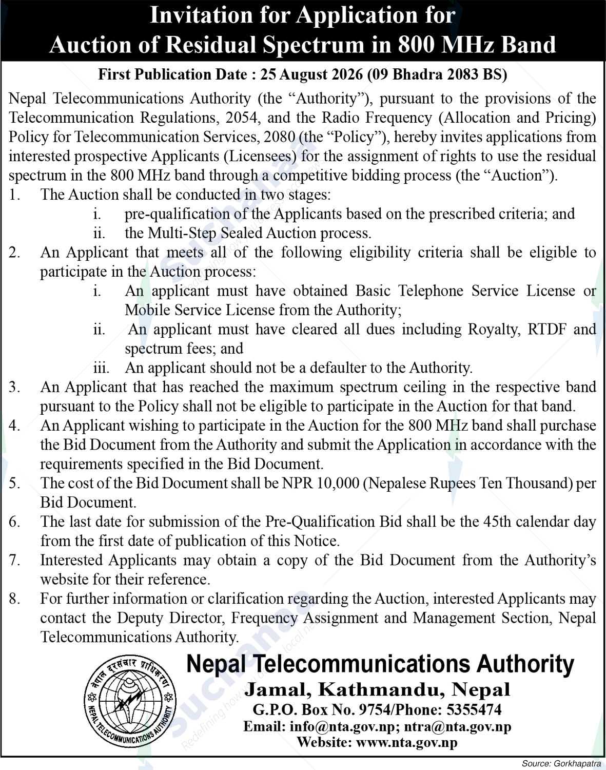 Nepal Telecommunication Authority