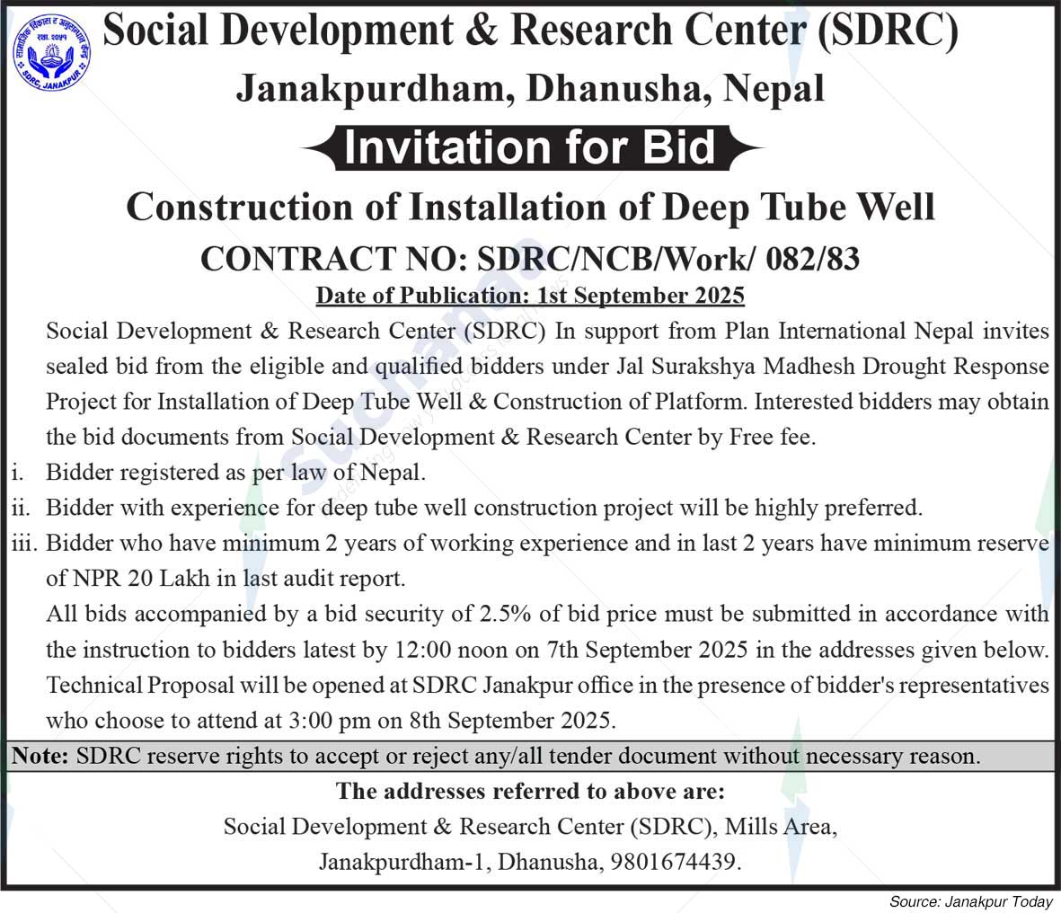 Social Development & Research Center (SDRC)