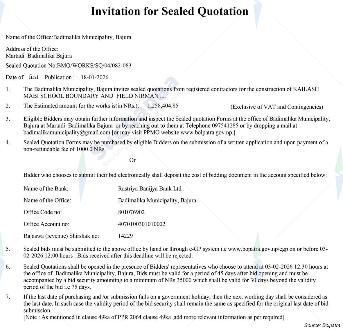 Badimalika Municipality
