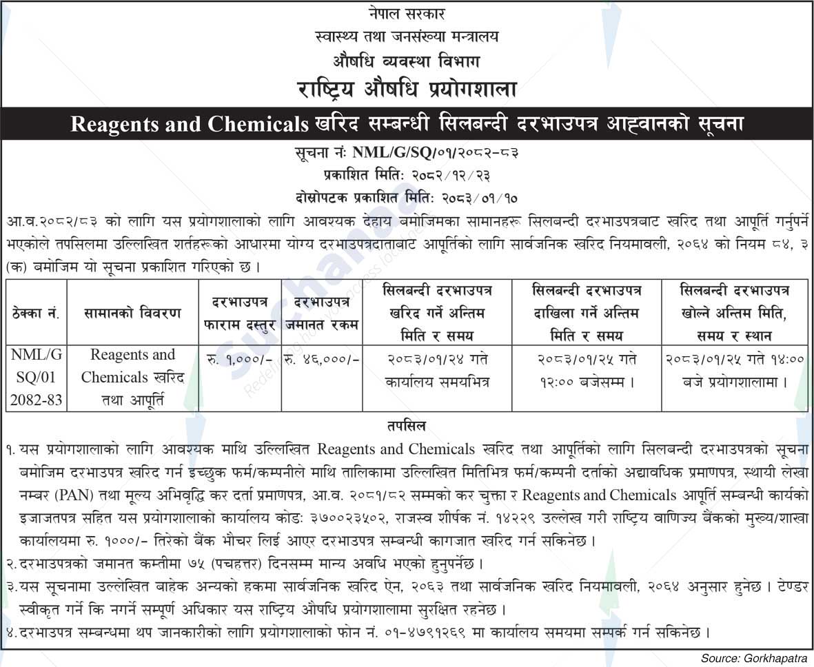 National Medicine Laboratory