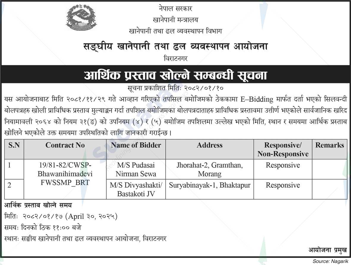 Federal Water and Sewerage Management Project
