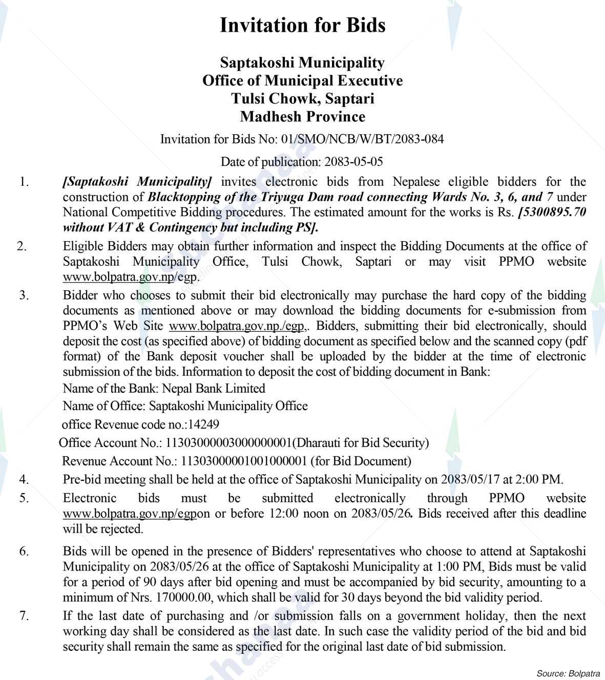 Saptakoshi Municipality