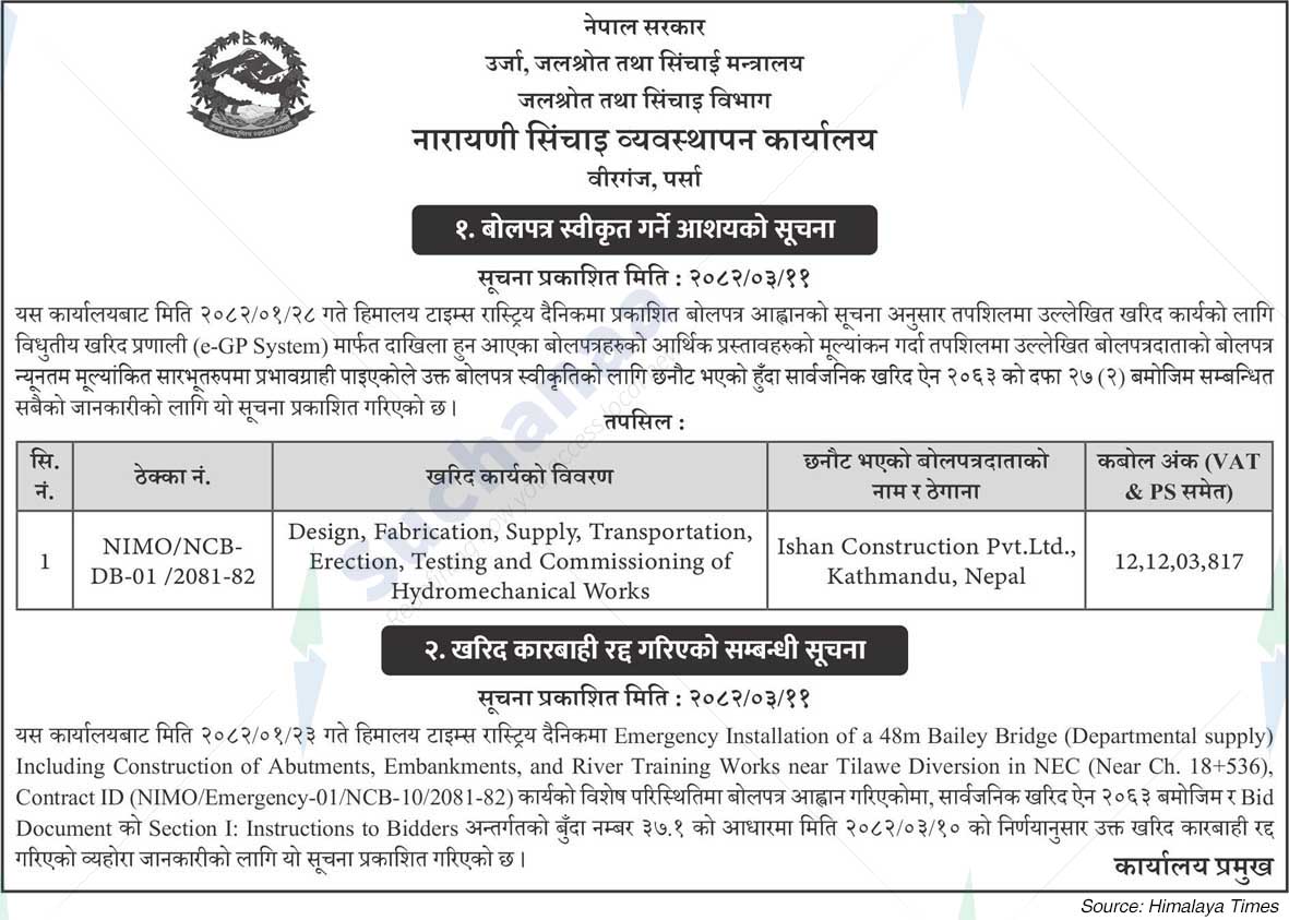Narayani Irrigation Management Office