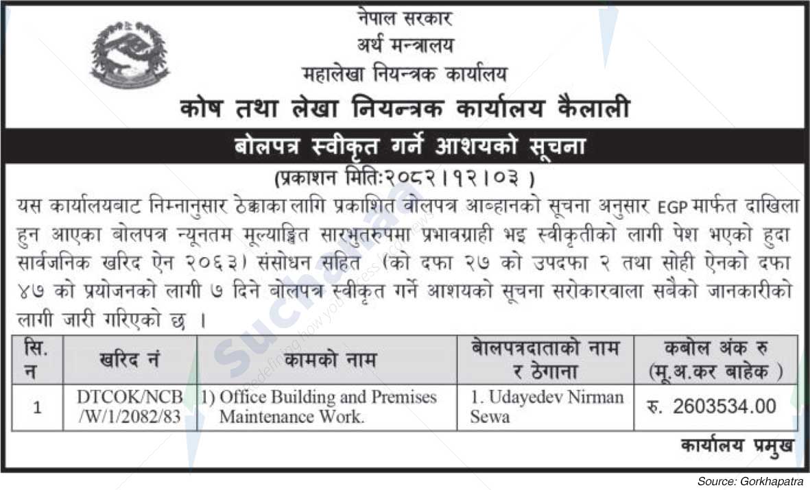 Office of the Controller General