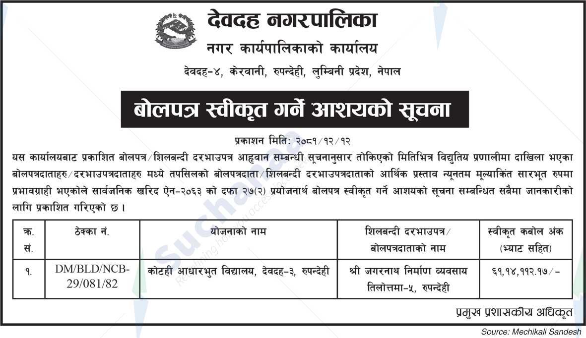 Devdaha Municipality