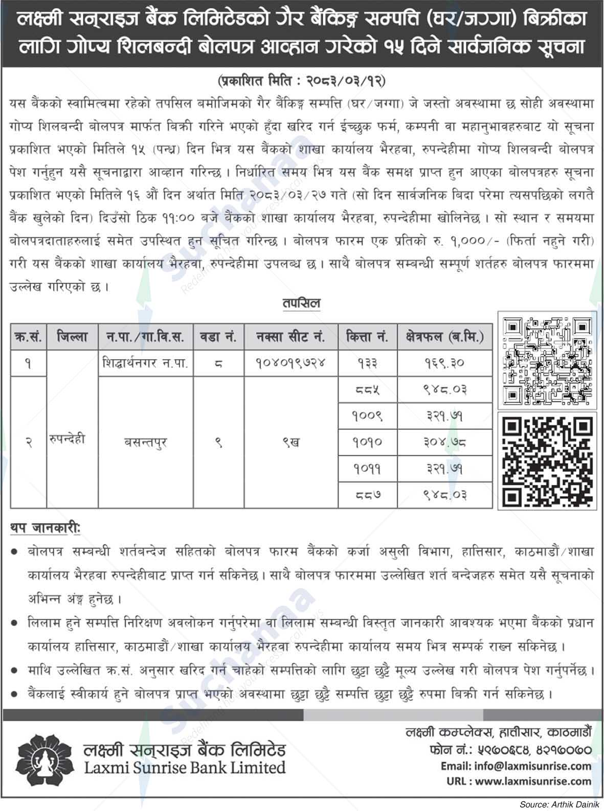 Laxmi Sunrise Bank Limited