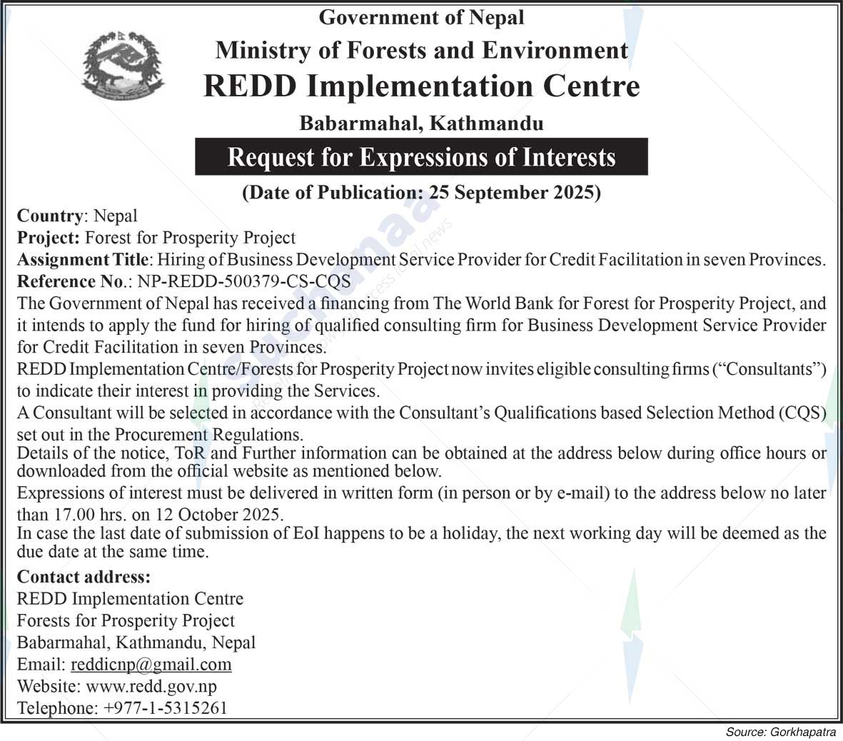 REDD Implementation Centre