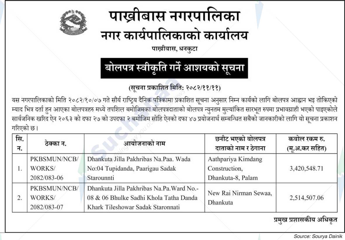 Pakhribas Municipality