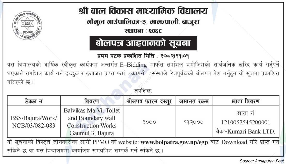 Shree Bal Bikash Secondary School, Bajura