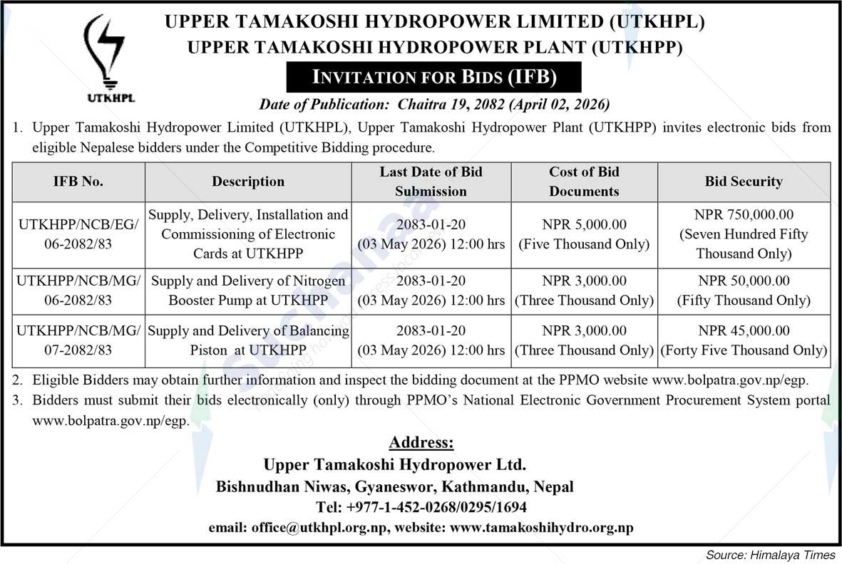 Upper Tamakoshi Hydropower Limited