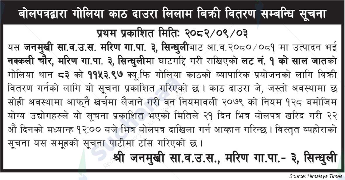 Shree Janmukhi Saa.Wa.Wo.Sa.