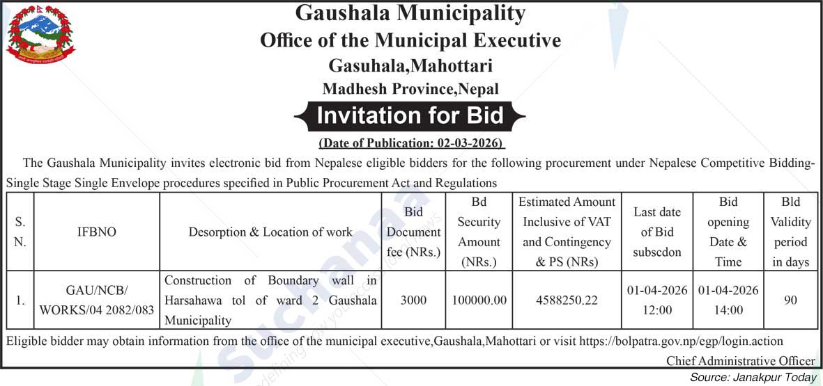 Gaushala Municipality