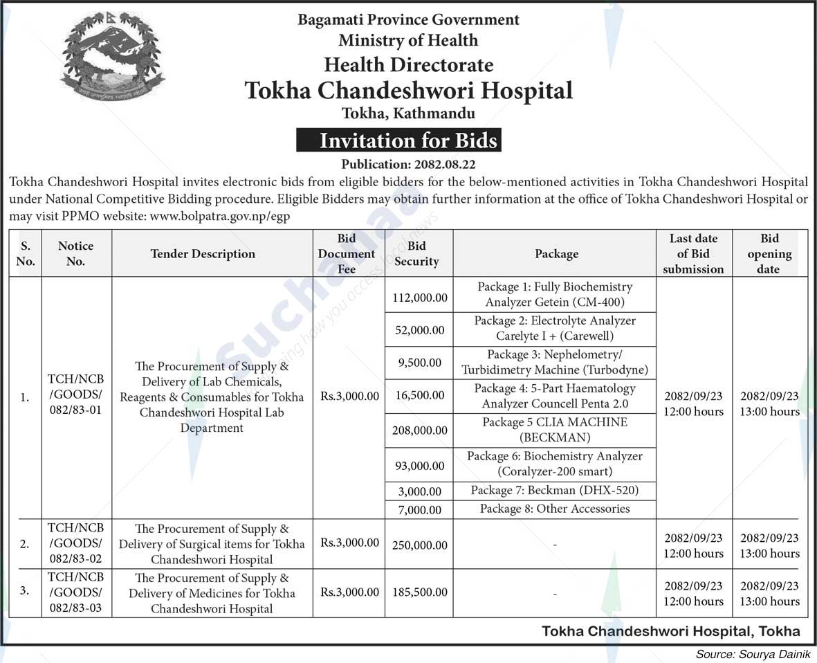 Tokha Chandeshwori Hospital, Tokha, Kathmandu