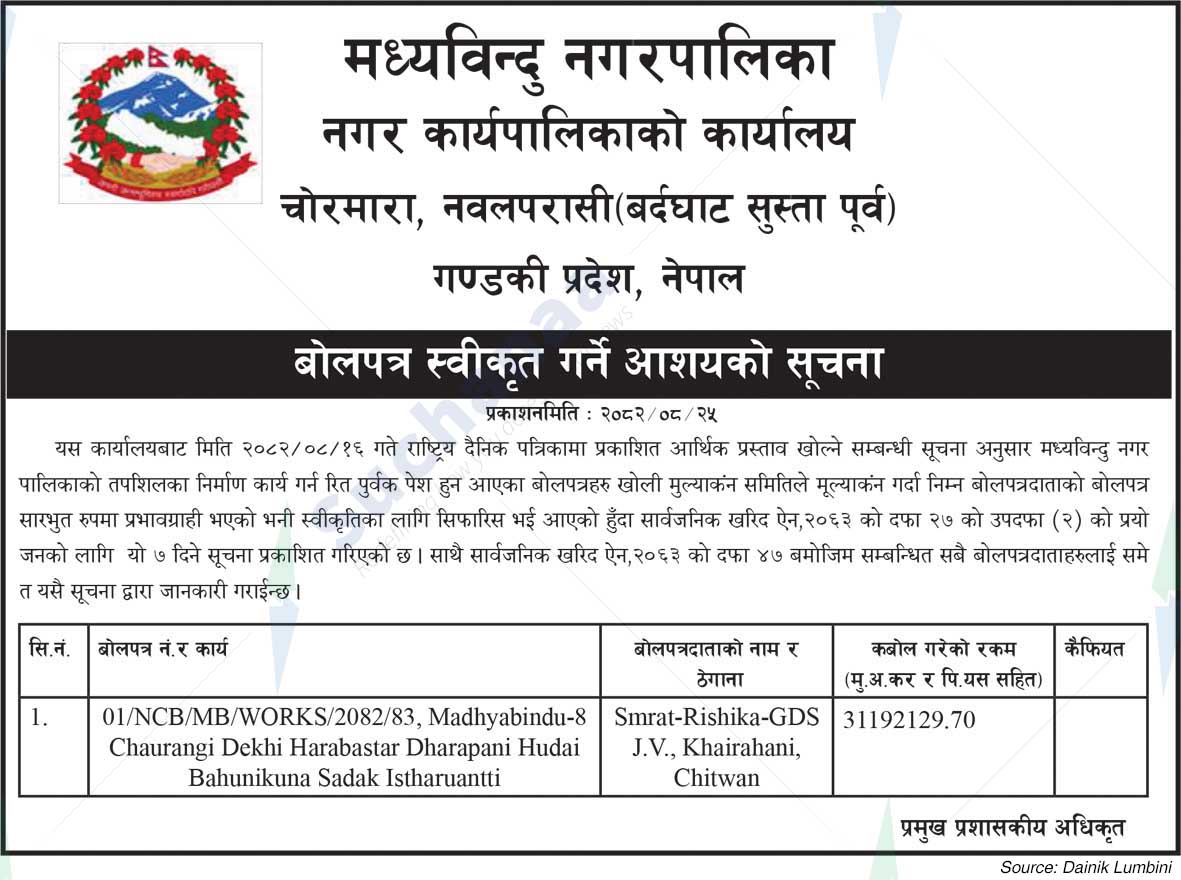 Madhyabindu Municipality