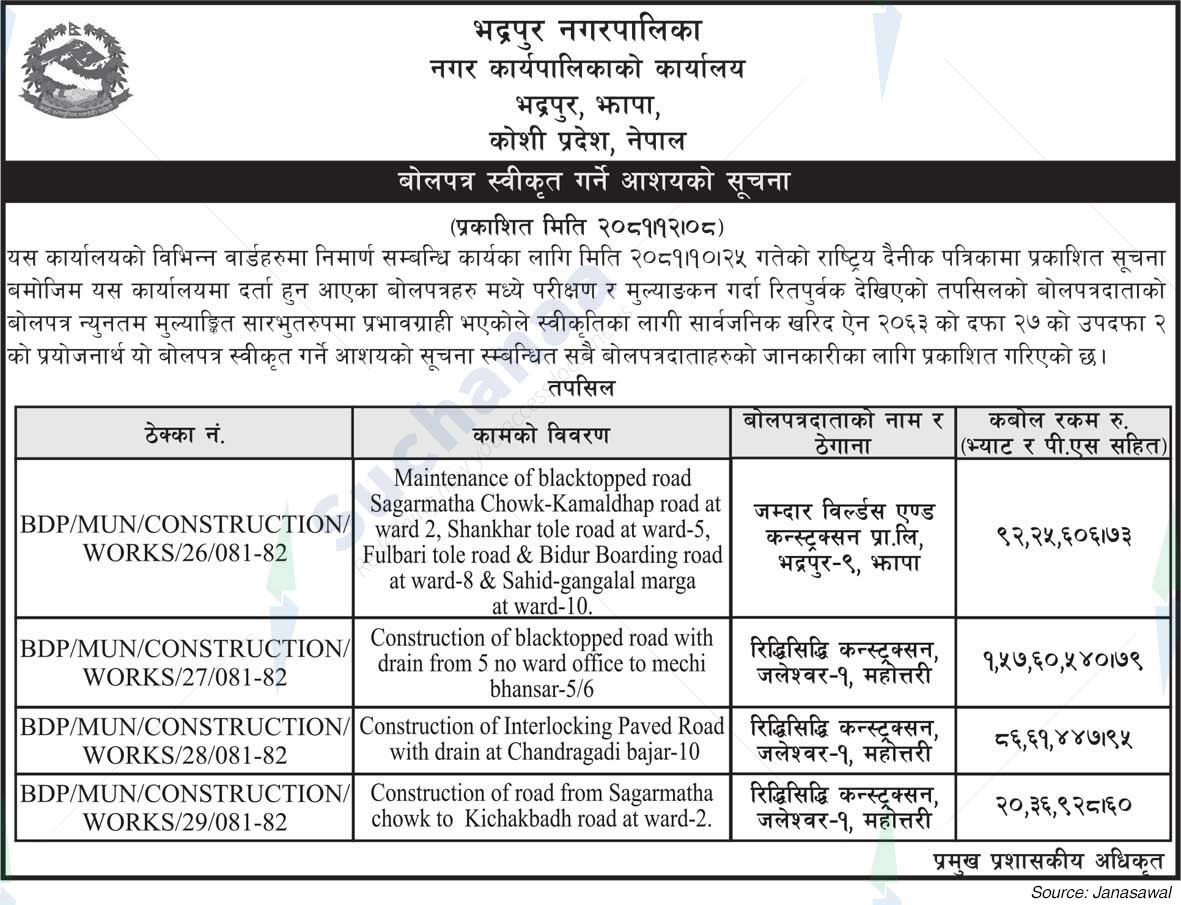 Bhadrapur Municipality