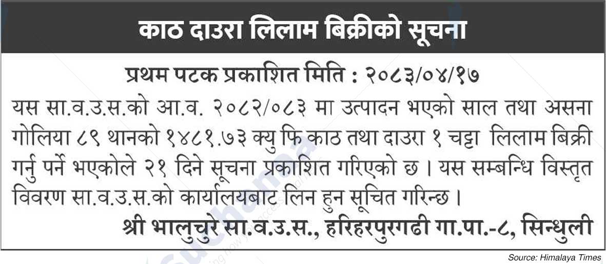 Shree Bhaluchure Saa.Wa.Wo.Sa.