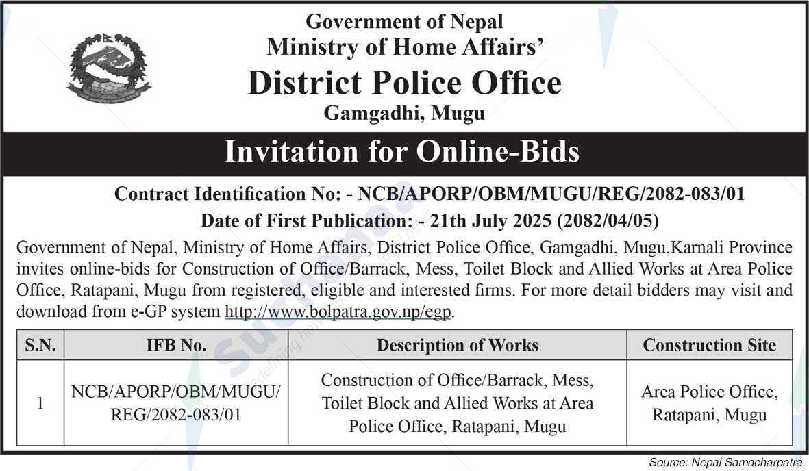 District Police Office, Gamgadhi, Mugu