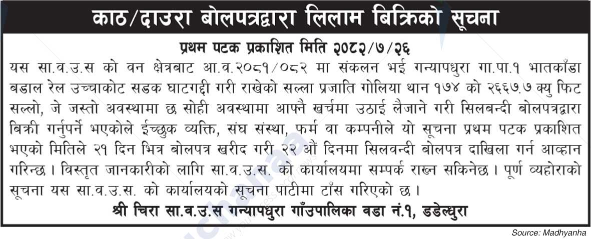 Shree Chira Saa. Wa. Wo. Sa.