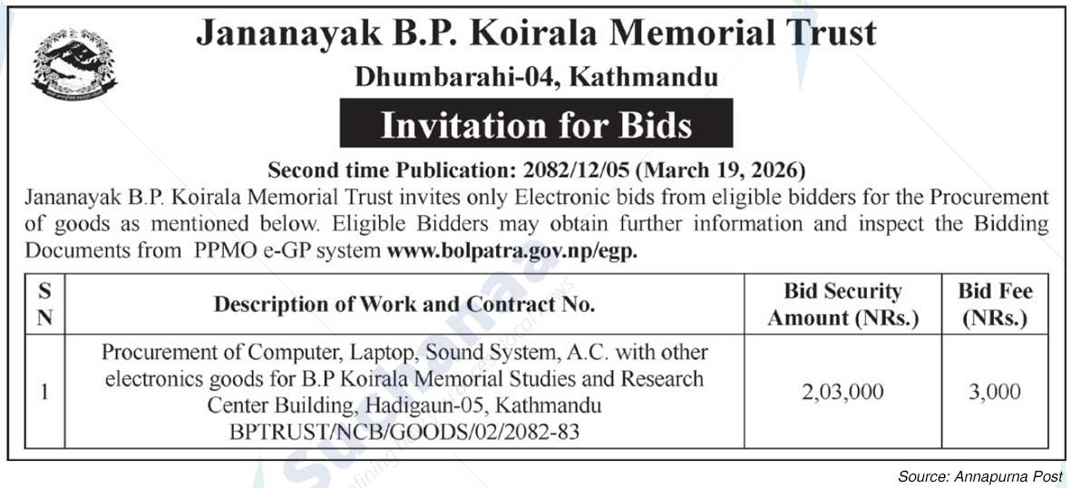 Jananayak B.P. Koirala Memorial Trust, Dhumbarahi, Kathmandu